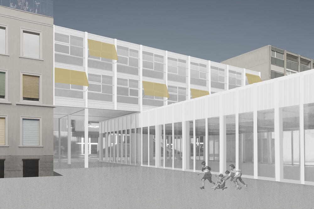 Bild von der Seite „Turnhalle Plänkeschulhaus“